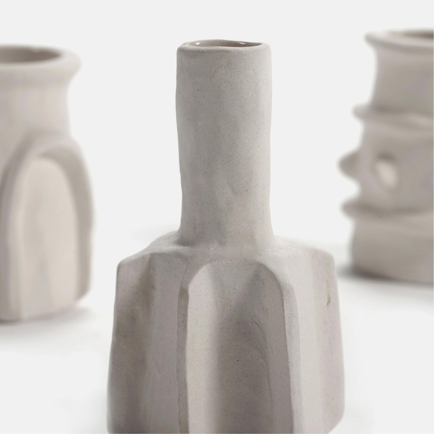 Stoneware Vases, Set of 6