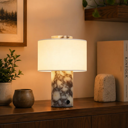 Natural Marble Table Lamp