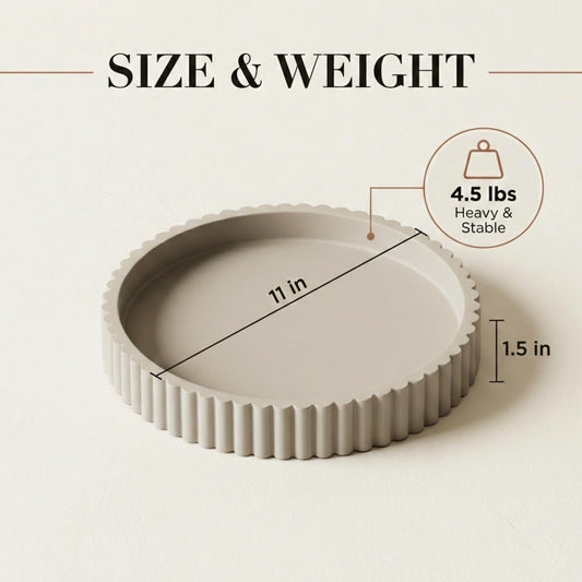 Concrete Decorative Tray