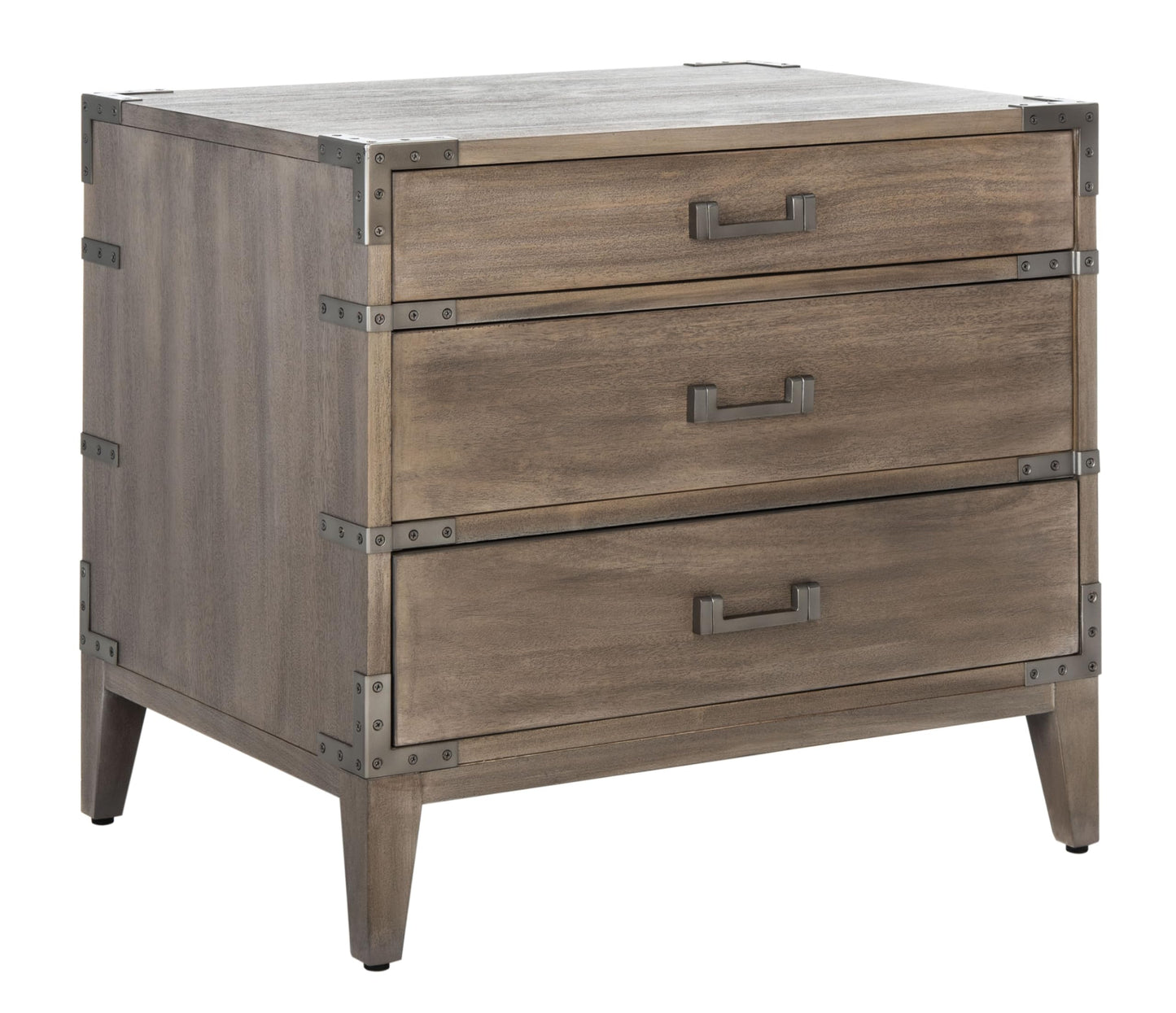 26" Mahogany Wood Nightstand