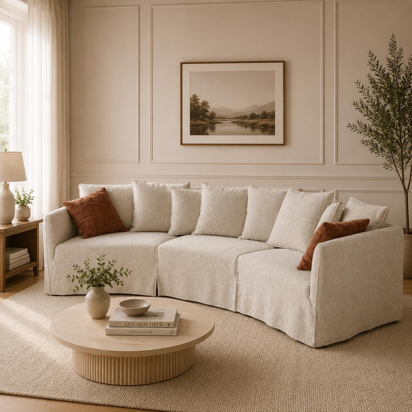131" Modular Curved Sofa