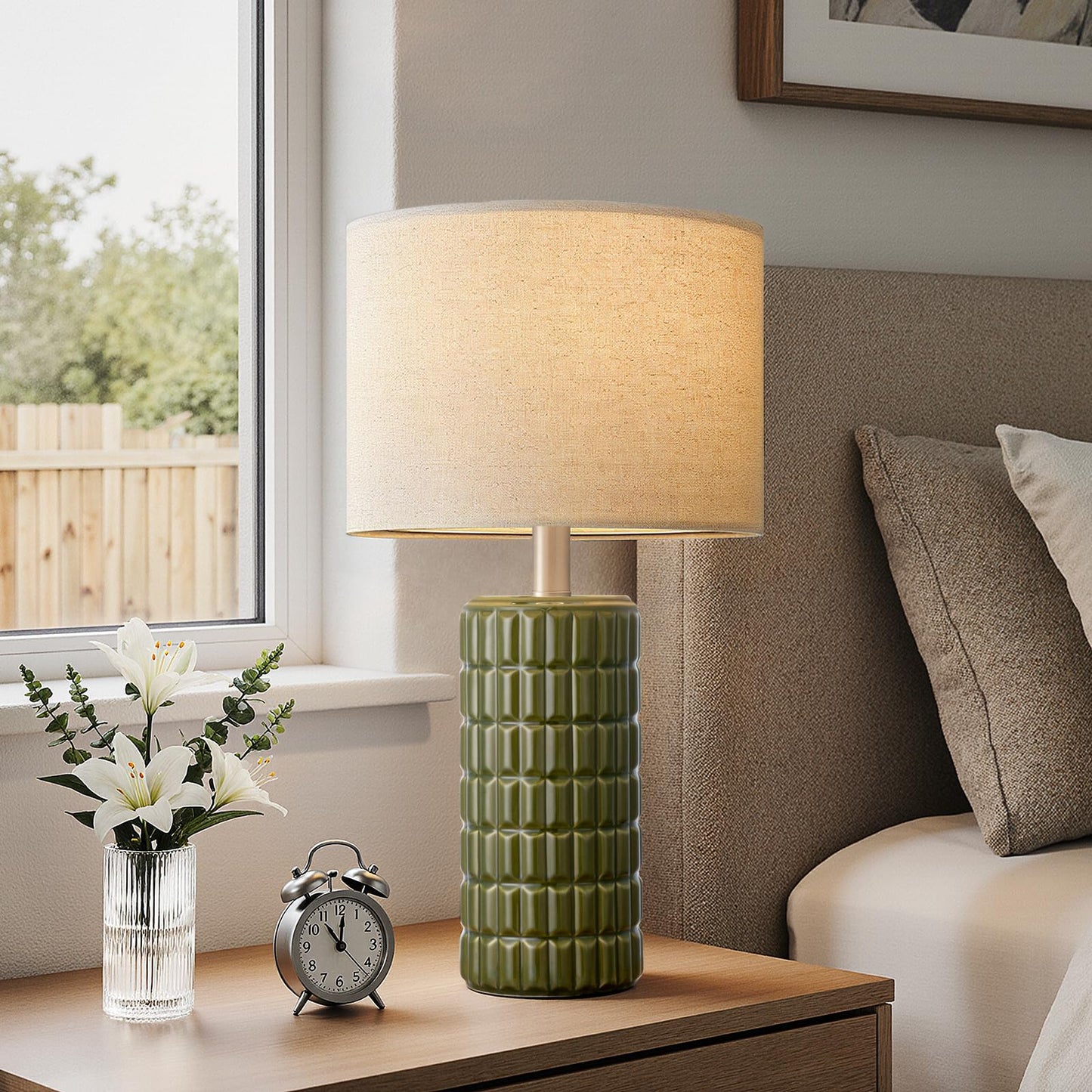 Ceramic Table Lamps, Set of 2
