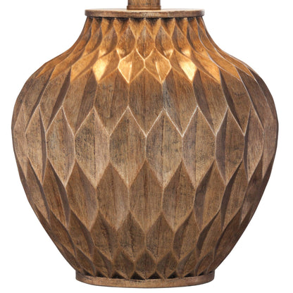 360 Lighting Buckhead Traditional Style Small Accent Table Lamps 22" High Set of 2 Warm Bronze Geometric Urn Tapered Drum Shade for Living Room Bedroom House Bedside Nightstand Home Office