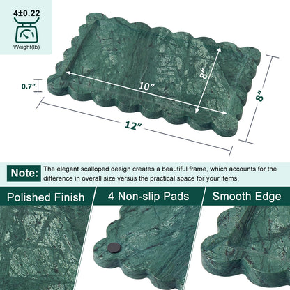 Green Marble Decorative Tray
