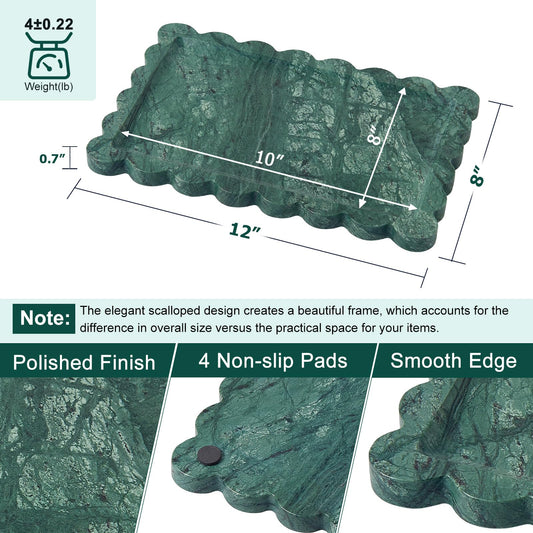 Green Marble Decorative Tray