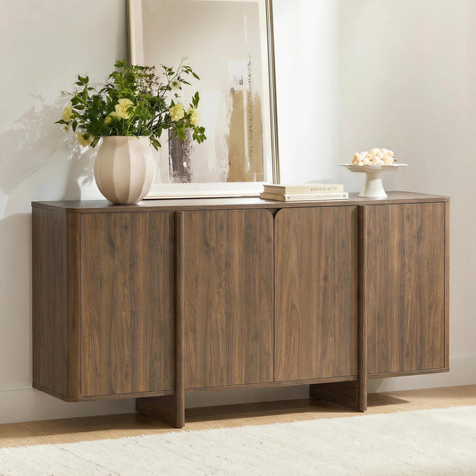 66" Walnut Credenza