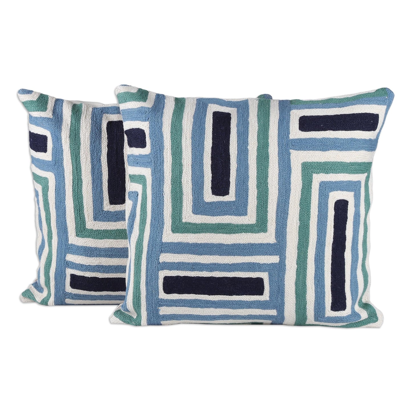 Cotton Throw Pillow Covers, Set of 2