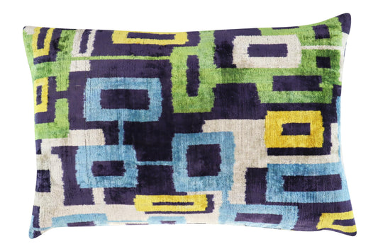 Velvet Throw Pillow with Down Feather Insert