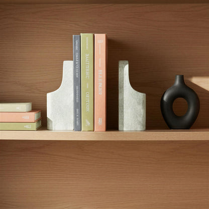 Green Marble Bookends