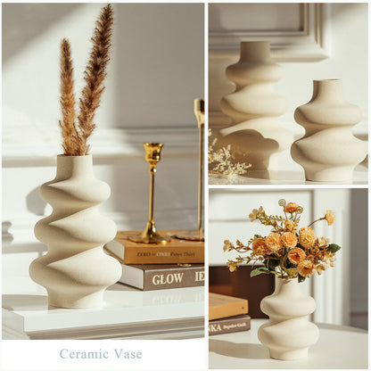 Rounded Ceramic Vases, Set 2