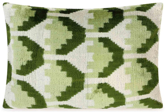 Velvet Lumbar Pillow with Down Feather Insert