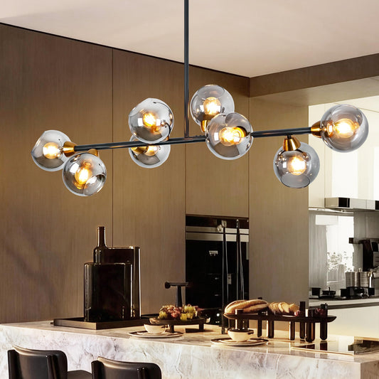 50" 8-Light Linear Chandelier