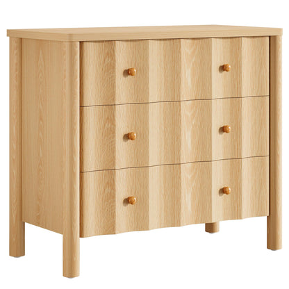 31.5" Natural Oak Nightstand