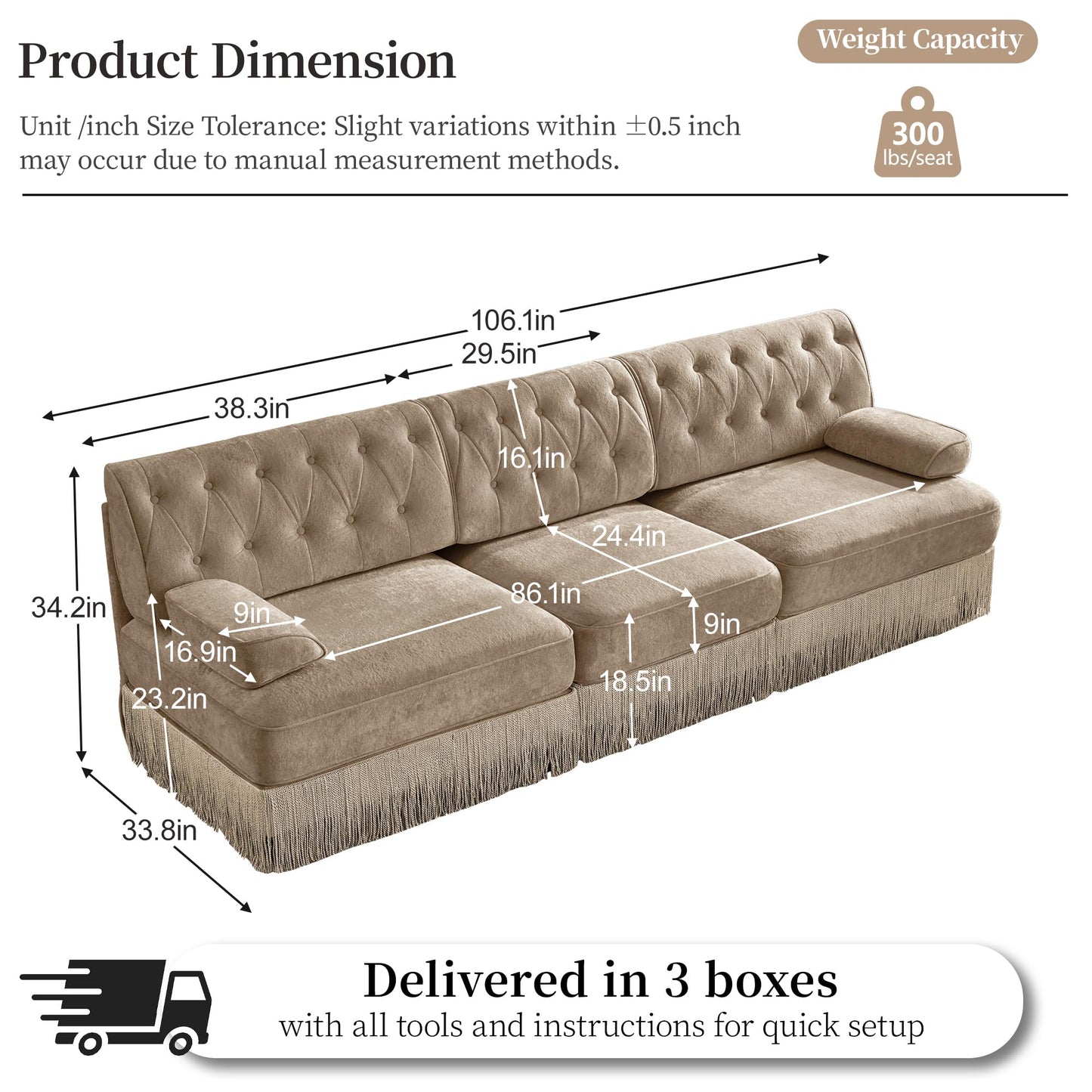Velvet Modular Sofa
