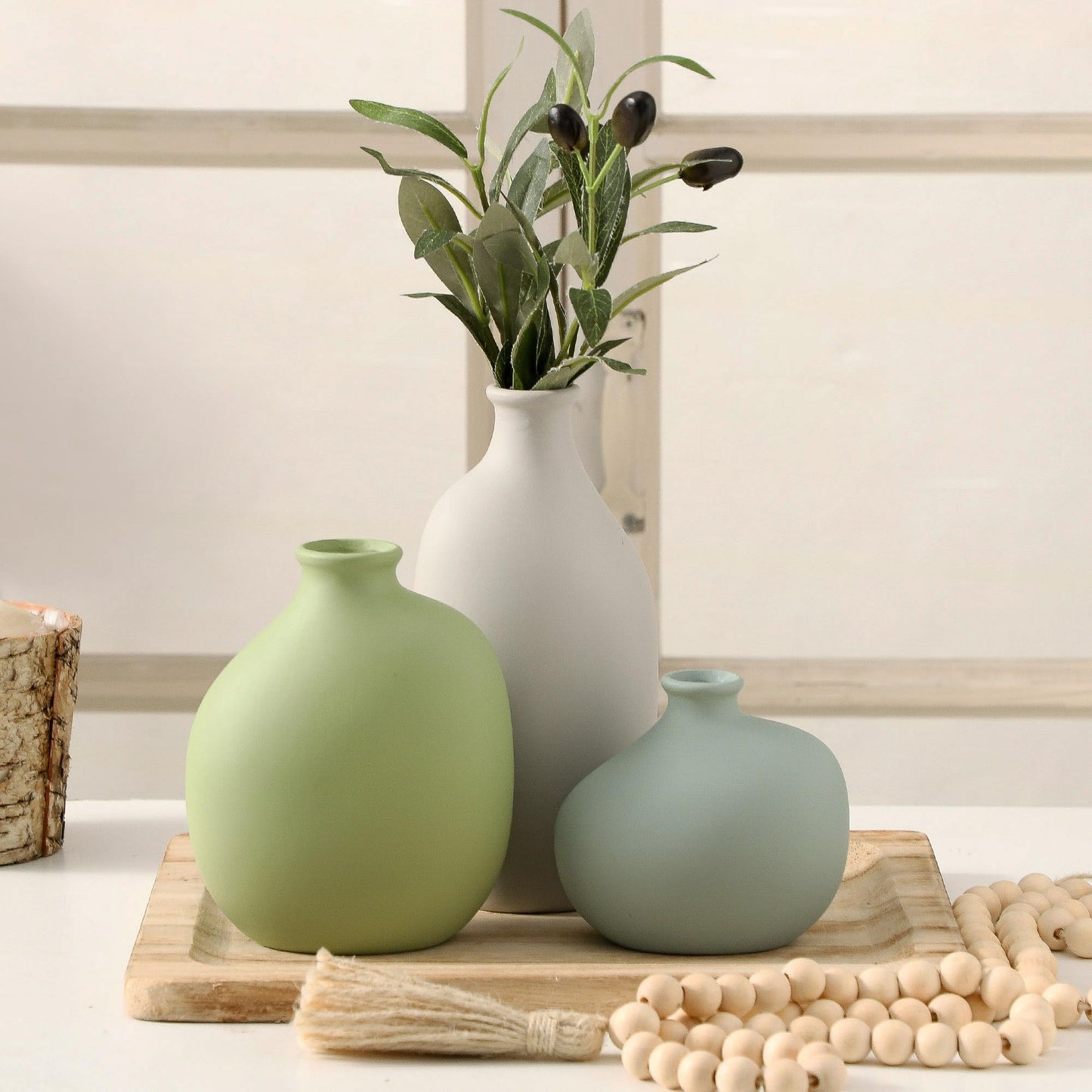 Ceramic Vases, Set of 3