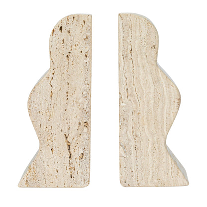 Natural Travertine Bookends