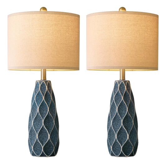 Ceramic Table Lamps, Set of 2