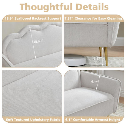67" Curved Back Sofa