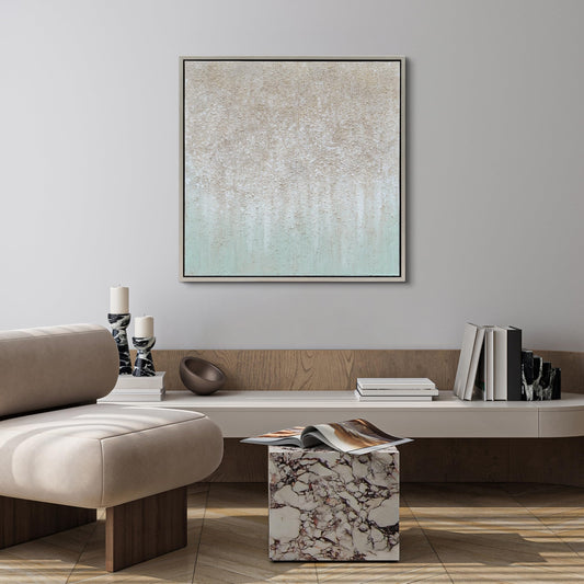 Textured Hand-Painted Canvas, Framed