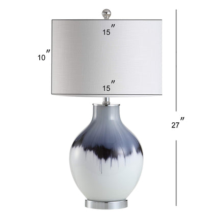 Painted Glass Table Lamp
