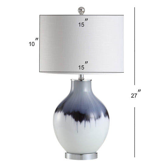 Painted Glass Table Lamp