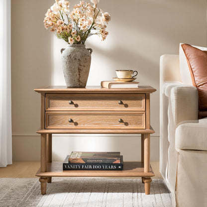 28-1/2" Wood Veneer Nightstand