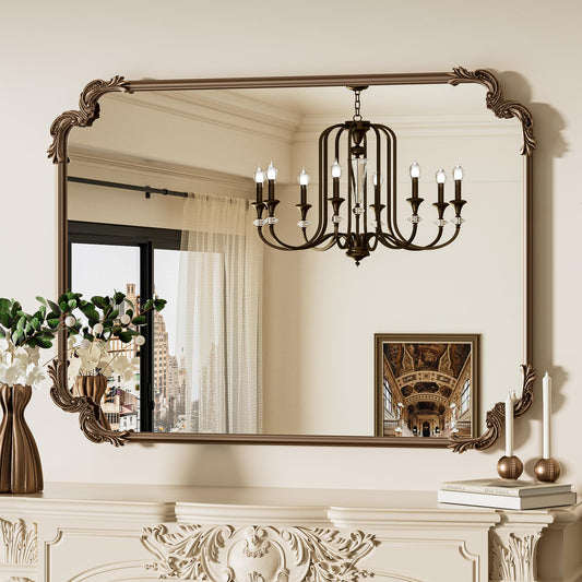 Antique Brass Wall Mirror