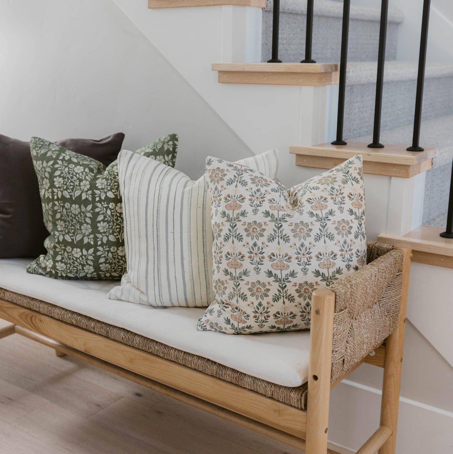 Cotton Throw Pillow Covers, Set of 4
