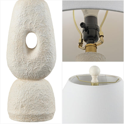 Textured Resin Table Lamps, Set of 2