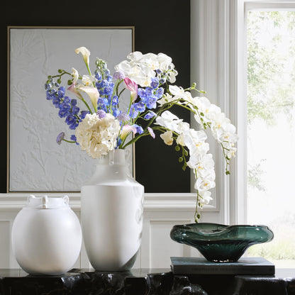 Hand-Blown Glass Decorative Bowl