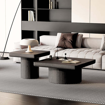 Nesting Pedestal 2-Piece Coffee Table
