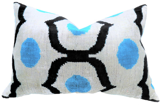 Velvet Throw Pillow with Down Feather Insert