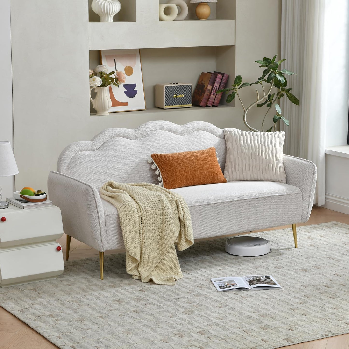 67" Curved Back Sofa