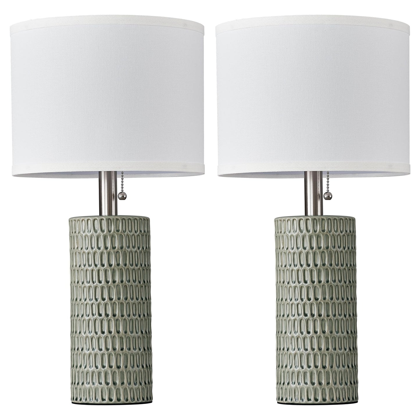 Ceramic Table Lamps, Set of 2