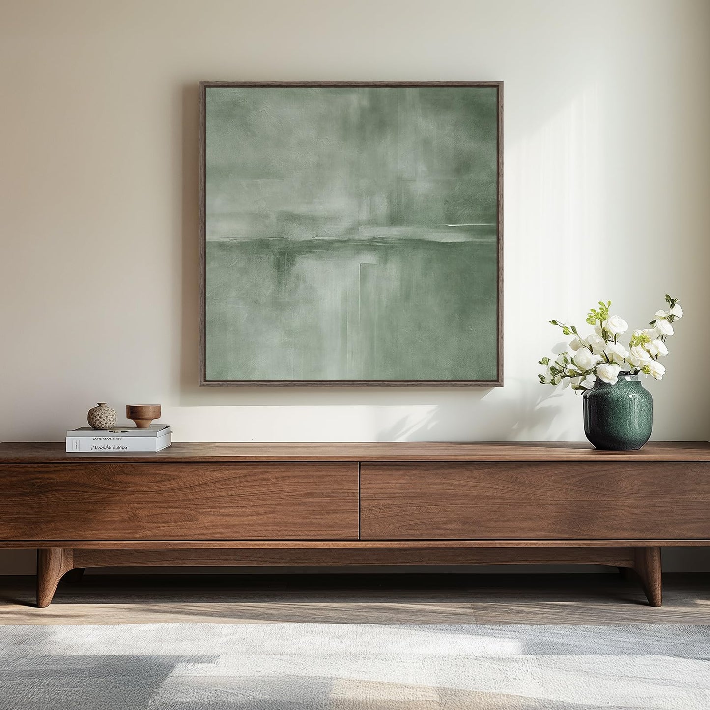 Framed Abstract Print on Canvas Wall Art