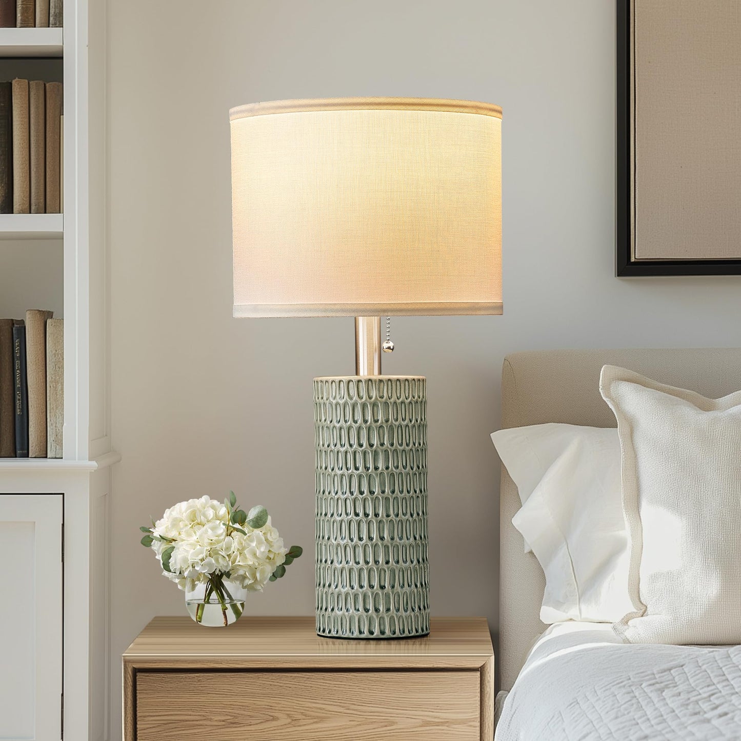 Ceramic Table Lamps, Set of 2