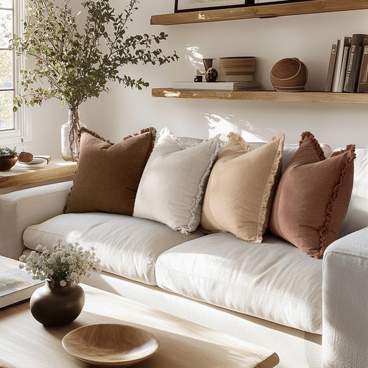Cotton & Linen Pillow Covers, Set of 4