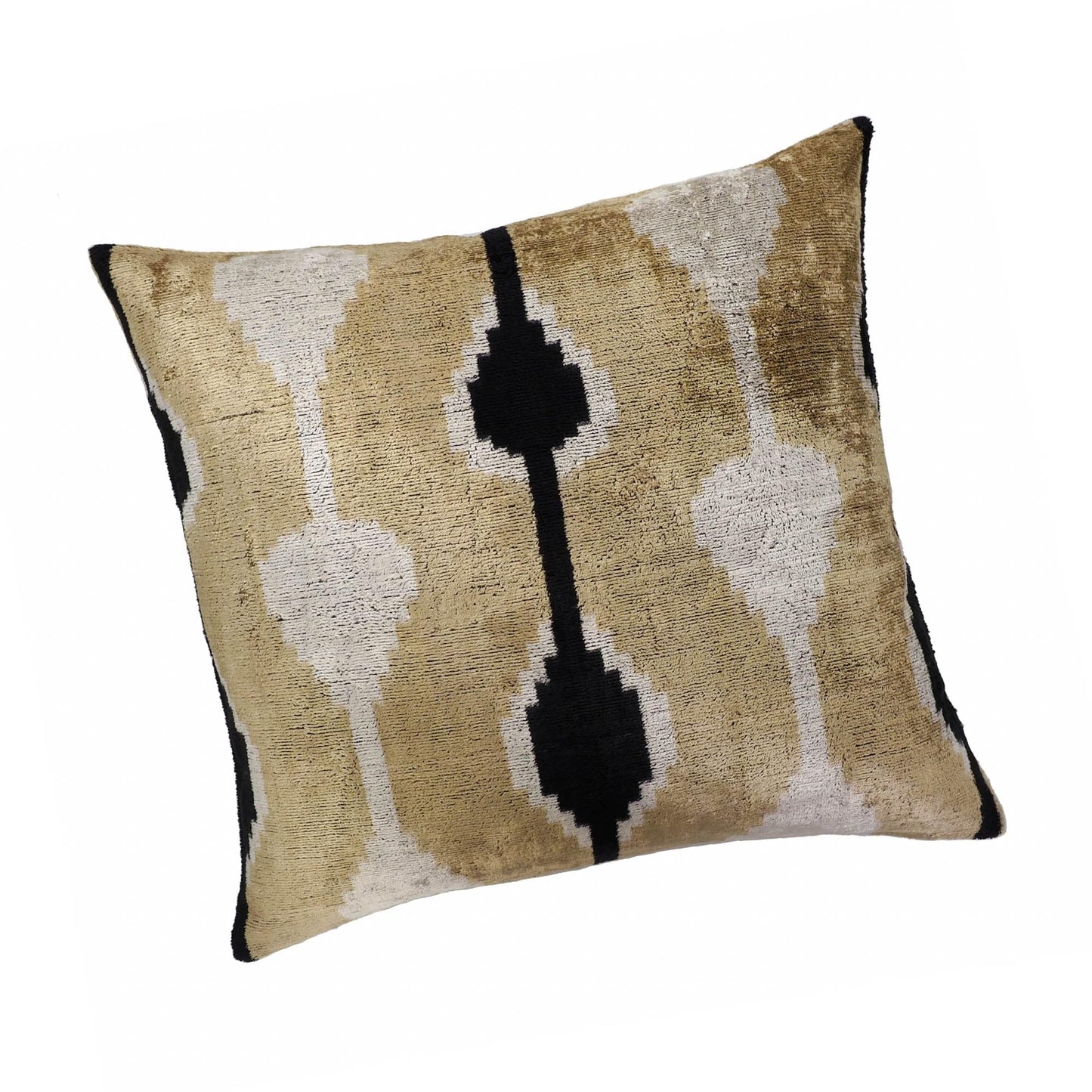 Velvet Ikat Throw Pillow Cover