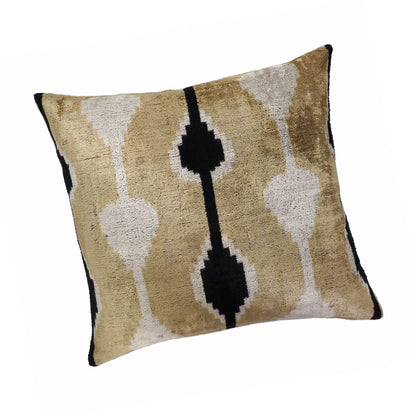 Velvet Ikat Throw Pillow Cover