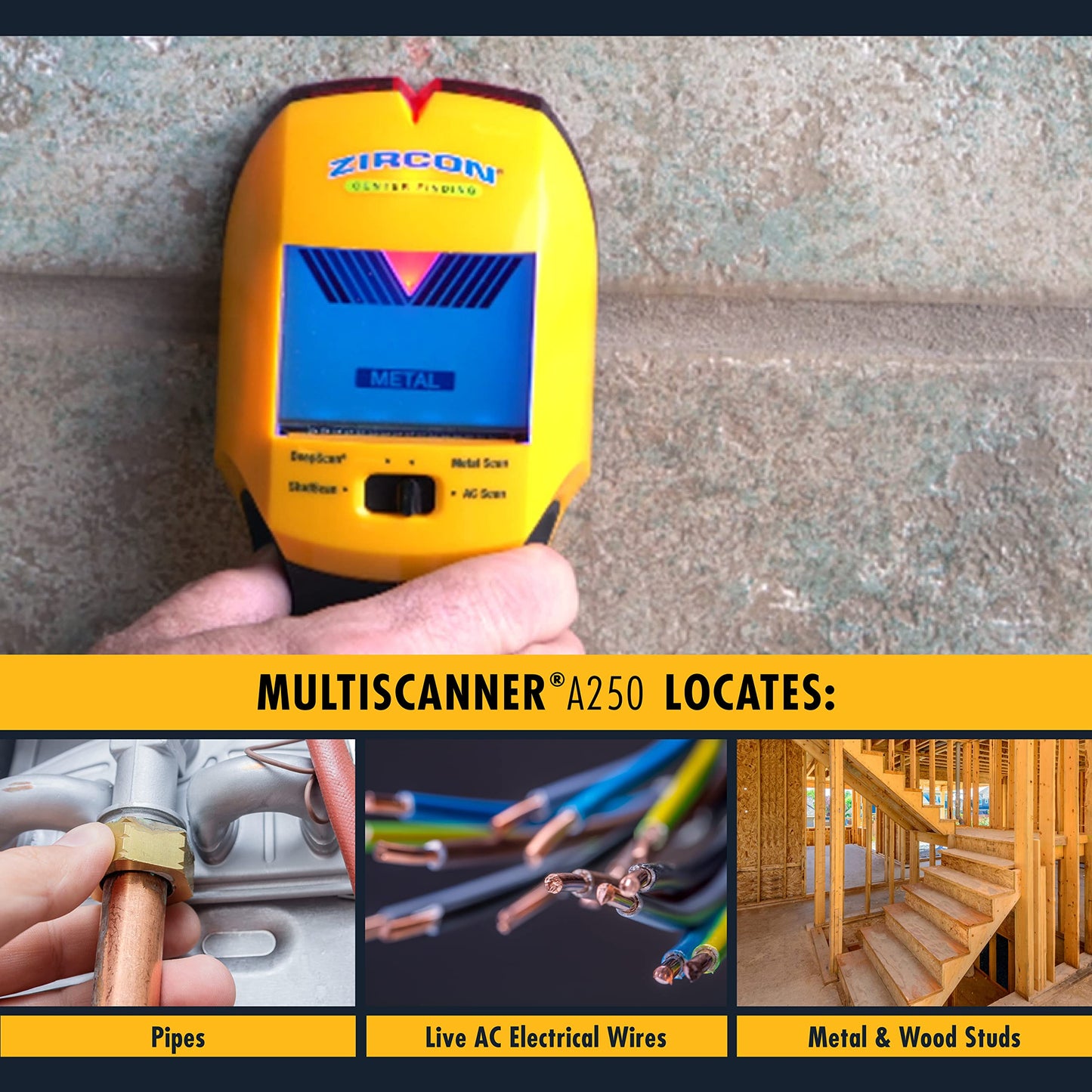 Wood & Metal Stud Finder Wall Scanner