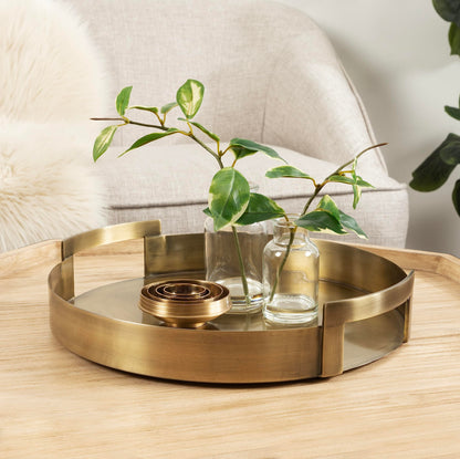 Round Metal Decorative Tray