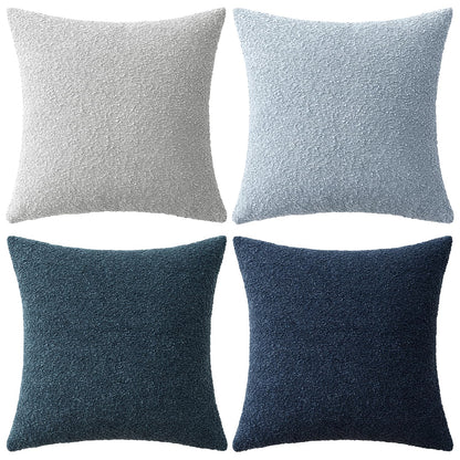 Boucle Throw Pillow Covers, Set of 4