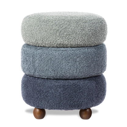 Round Tiered Ottoman with Storage