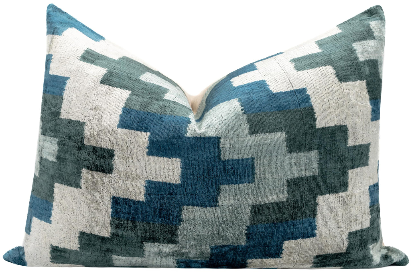 Velvet Throw Pillow with Down Feather Insert