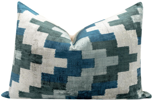 Velvet Throw Pillow with Down Feather Insert