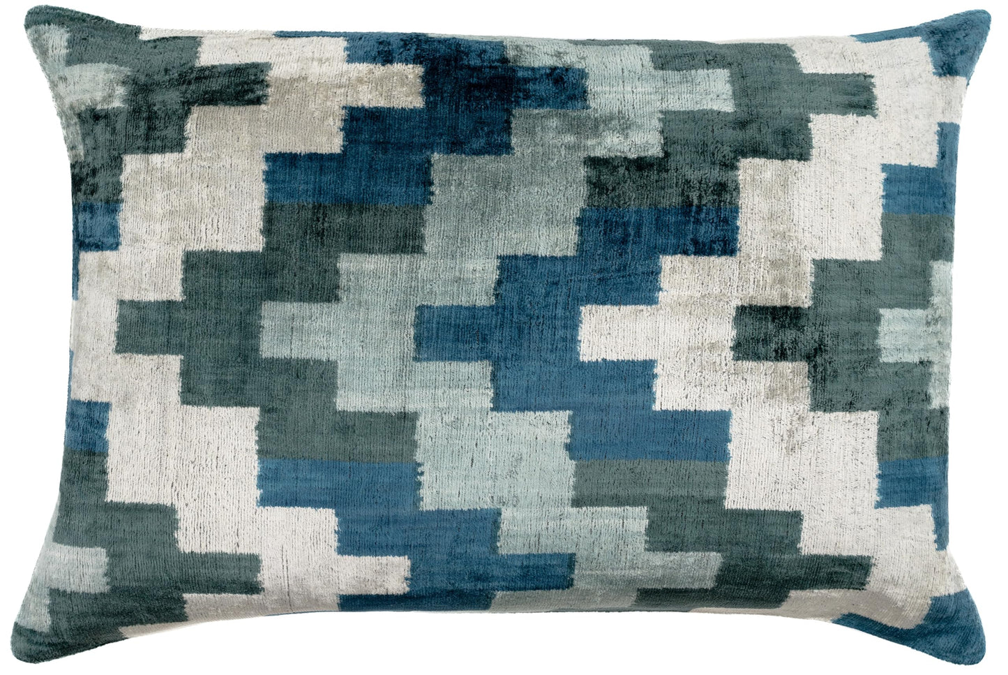 Velvet Throw Pillow with Down Feather Insert