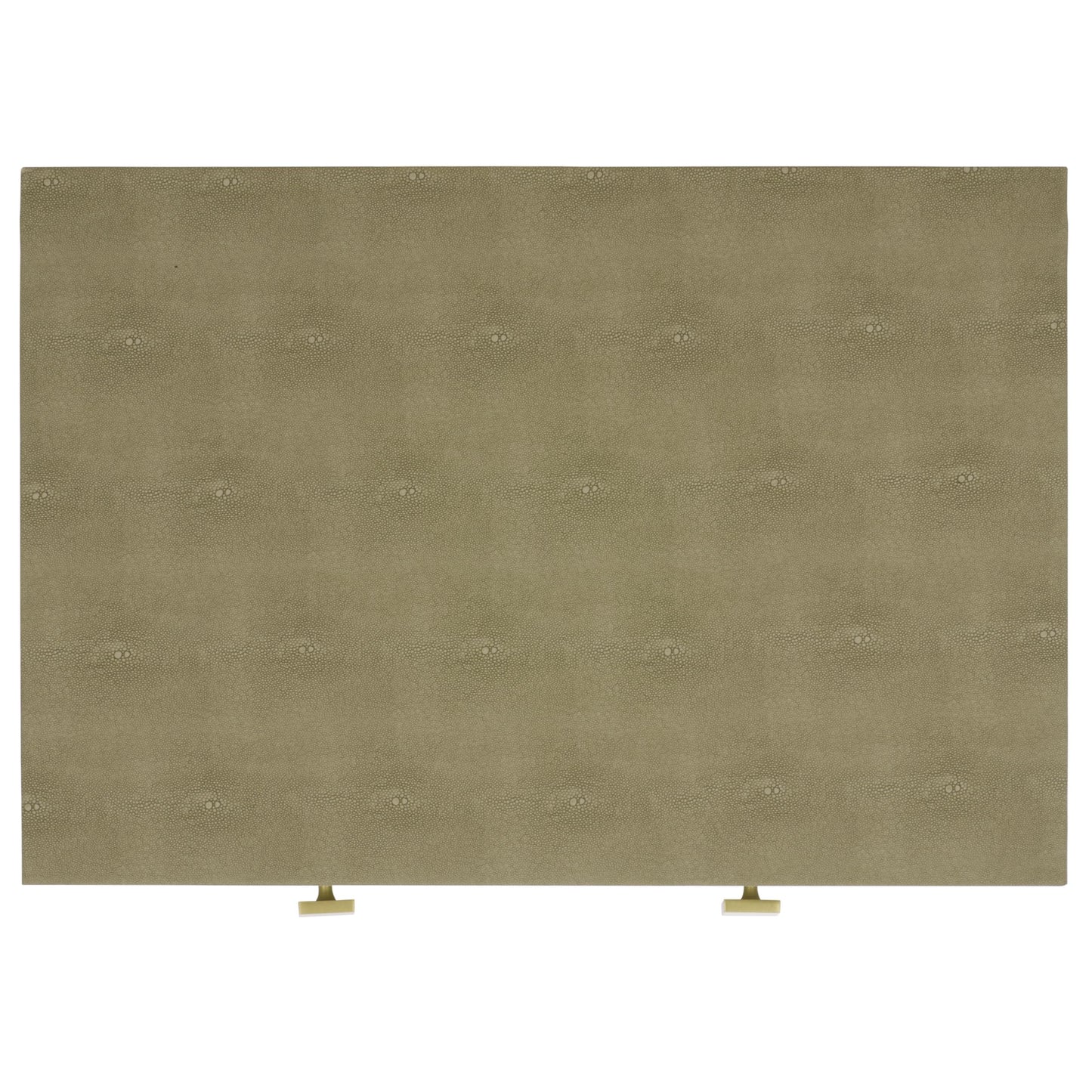 Faux Shagreen & Metal 1-Drawer Nightstand