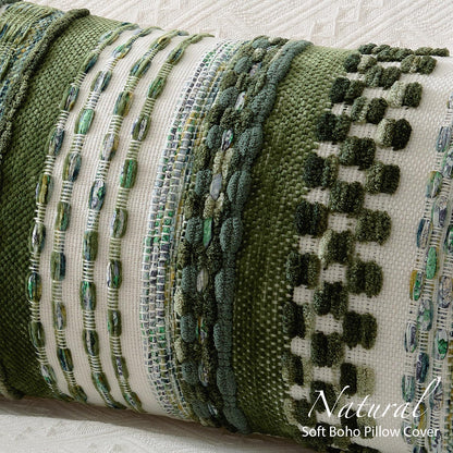 Embroidered Cotton Throw Pillow Cover