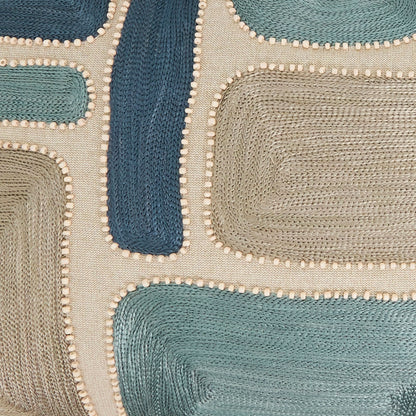 Embroidered Throw Pillow Cover