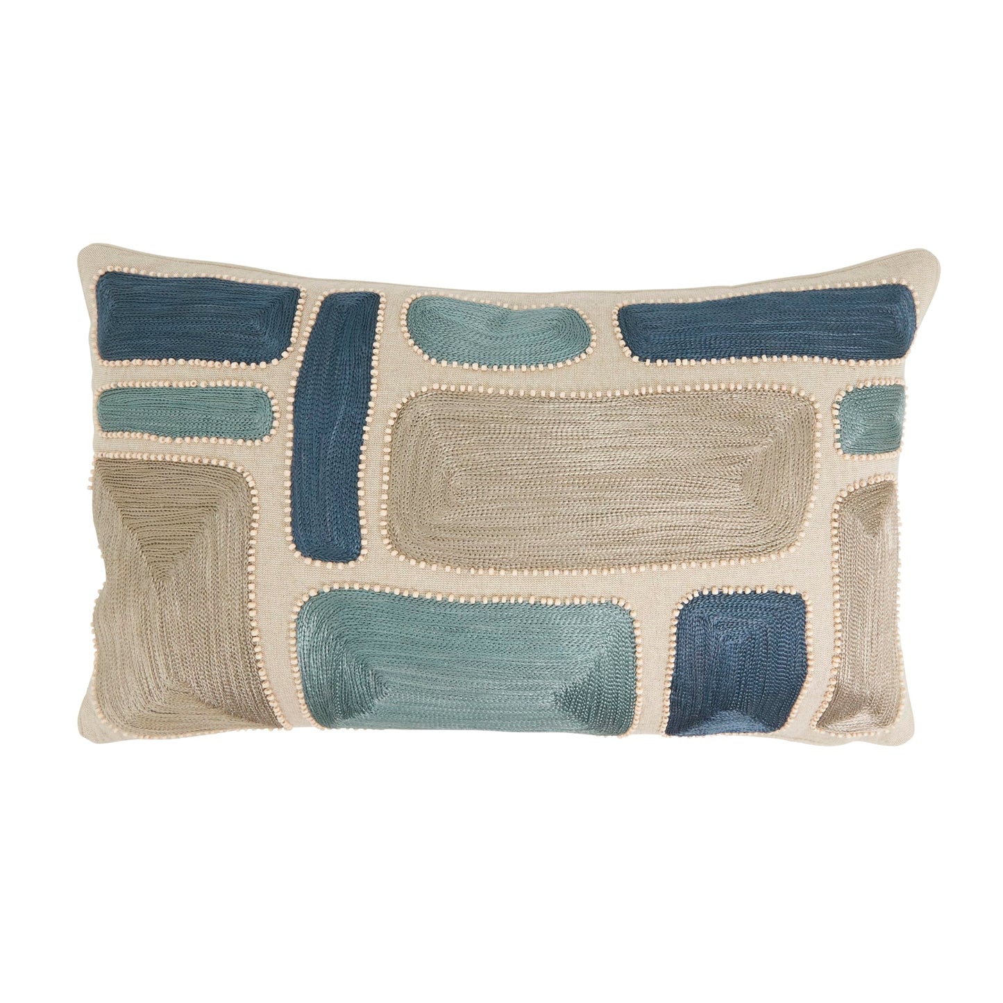 Embroidered Throw Pillow Cover